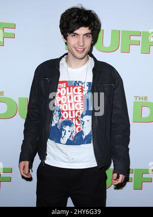 Carter Jenkins arriva per la proiezione dei tifosi Duff che si tiene presso i TCL Chinese 6 Theaters di Hollywood, Los Angeles. Foto Stock