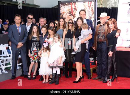 Vince Vaughn, Kyla Weber, Lochlyn Kyla Vaughn e Vernon Lindsay Vaughn Foto Stock