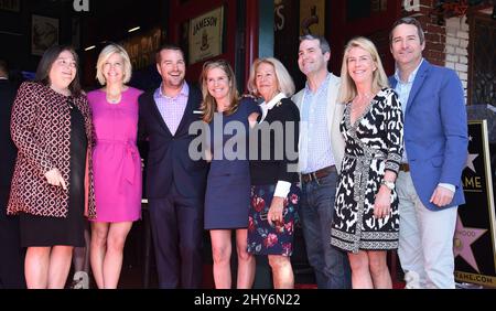 Chris o'Donnell e la famiglia partecipano alla cerimonia della Star Walk of Fame di Chris o'Donnell Hollywood Foto Stock