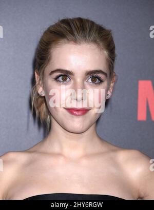 Kiernan Shipka partecipa alla celebrazione dell'AMC degli ultimi 7 episodi di "uomini papali" con la palla Nera e Rossa tenutasi al Padiglione Dorothy Chandler Foto Stock