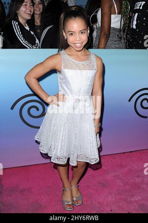 Asia Monet Ray frequenta il Prismatic World Tour Premiere a Los Angeles, California. Foto Stock