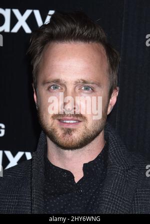 Aaron Paul partecipa al lancio di Samsung Galaxy S6 a Los Angeles Foto Stock