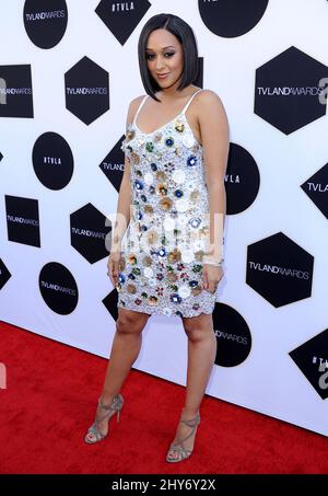 TIA Mowry partecipa al 2015 TV LAND Awards - Arrivi tenuti al Saban Theatre di Los Angeles, USA. Foto Stock