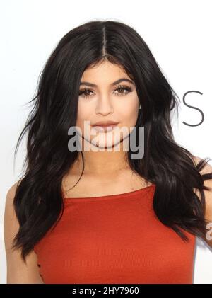 Kylie Jenner partecipa alla festa di lancio di Kendall + Kylie Fashion Line al TopShop, The Grove Foto Stock