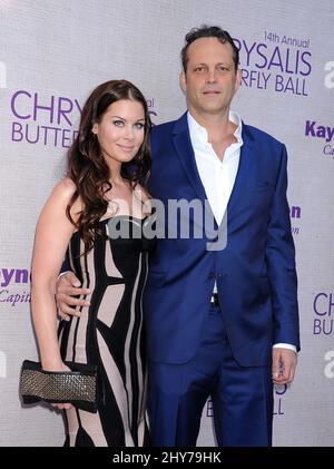 Kyla Weber, vince Vaughn che partecipa alla Chrysalis Butterfly Ball annuale 14th tenuta in una residenza privata negli Stati della contea di Brentwood Foto Stock