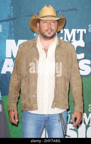 Jason Aldean partecipa al CMT Music Awards 2015 Foto Stock