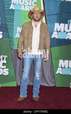 Jason Aldean partecipa al CMT Music Awards 2015 Foto Stock