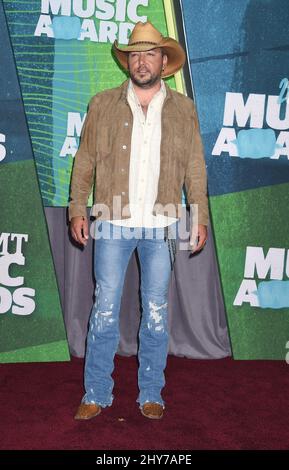 Jason Aldean partecipa al CMT Music Awards 2015 Foto Stock