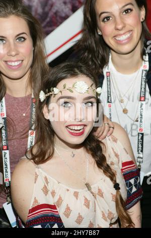 Christina Cimorelli, Amy Cimorelli, Katherine Cimorelli alla Licensing Expo 2015 Foto Stock