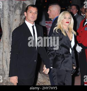 25 ottobre 2012 Los Angeles, CA. Gavin Rossdale e Gwen Stefani David Furnish's Birthday Party 50th tenuto al Teatro Belasco **Pap non esclusivo** Foto Stock