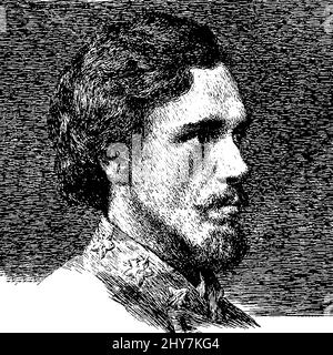 William Lamb William Lamb (7 settembre 1835 – 23 marzo 1909) è stato un . E soldato, ha notato il suo ruolo come ufficiale dell'esercito degli Stati confederati nel comandare la guarnigione confederata a Fort Fisher alla foce del fiume Cape Fear durante la guerra civile dal libro 'gestire il blocco. Una narrazione personale di avventure, rischi e fughe durante la Guerra civile americana ' di Thomas e Taylor, Data di pubblicazione 1897 Editore Londra, J. Murray Foto Stock