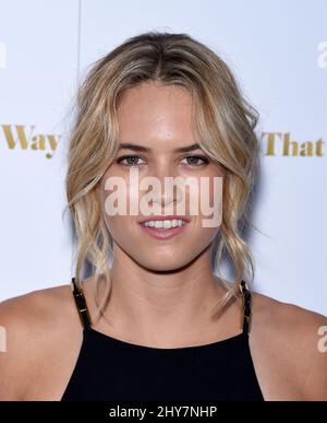 Partecipa al 'She's Funny That Way' Los Angeles Premiere tenuto all'Harmony Gold Theatre. Foto Stock