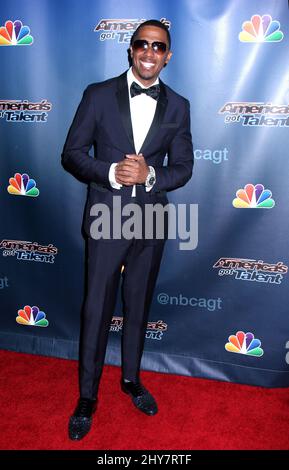 Nick Cannon partecipa al tappeto rosso 'America's Got Talent' finale post-show al radio City Music Hall di mercoledì 16 settembre a New York. Foto Stock