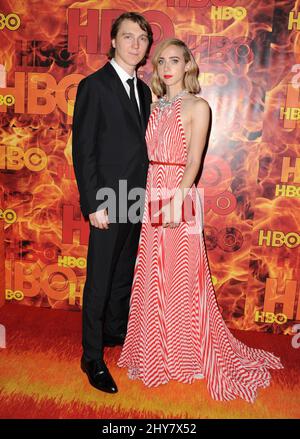 Paul Dano, Zoe Kazan partecipa ai premi annuali Primetime Emmy 67th - HBO After Party tenutisi al Pacific Design Center Foto Stock