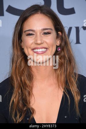 Matilda Lutz partecipa all'InStyle Awards inaugurale al Getty Center di Los Angeles, California. Foto Stock