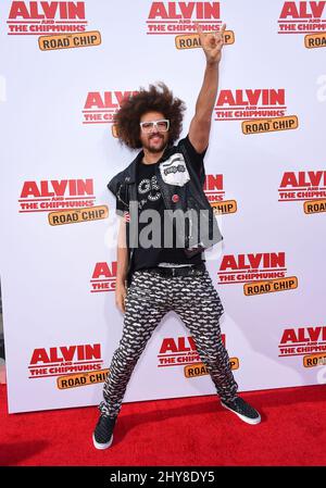 Redfoo 'Alvin and the Chipmunks: The Road chip' Los Angeles Premiere tenuto al Teatro Zanuck sul Fox Lot. Foto Stock