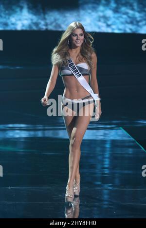 Miss Colombia, Ariadna Gutierrez Arevalo partecipa al concorso preliminare Miss Universe, Planet Hollywood Resort & Casino Foto Stock
