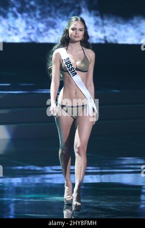 Miss Russia, Vladislava Evtushenko partecipa al Concorso preliminare Miss Universe, Planet Hollywood Resort & Casino Foto Stock