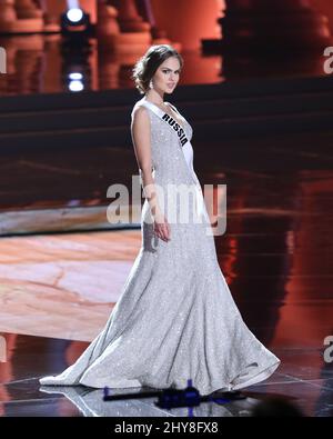 Miss Russia, Vladislava Evtushenko partecipa al Concorso preliminare Miss Universe, Planet Hollywood Resort & Casino Foto Stock