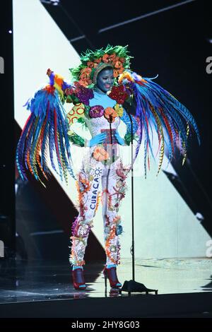 Miss Curacao, Kanisha Sluis partecipa al 2015 Miss Universe National Costume Show, Planet Hollywood Resort & Casino Foto Stock