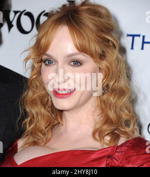 Christina Hendricks ha partecipato all'Art of Elysium's 9th Annual Heaven Gala che si tiene alle ore 3LABS Foto Stock