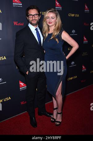 Jonathan Lapaglia & Ursula Brooks partecipa al G'Day USA Los Angeles Gala 2016 Foto Stock