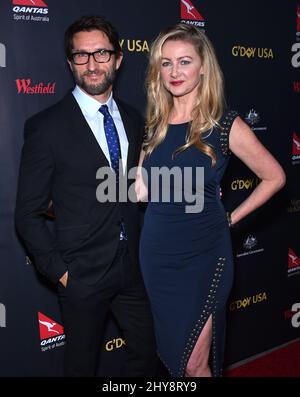 Jonathan Lapaglia & Ursula Brooks partecipa al G'Day USA Los Angeles Gala 2016 Foto Stock