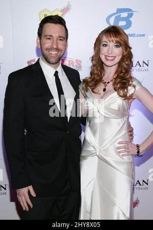 Shawn Cloninger, Lisa Foiles che partecipa ai 8th annuali Fighters Only World Mixed Martial Arts Awards, il Palazzo Resort Hotel Casino a Las Vegas, Nevada. Foto Stock