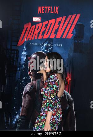 Rosario Dawson 'Dardiavolo' Stagione 2 Premiere tenuto presso l'AMC Loews Lincoln Square 13 il 25 febbraio 2016. Foto Stock