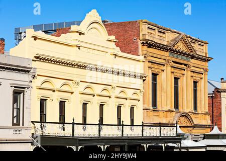 Ballarat Australia / facciata della Galleria d'Arte di Ballarat del 1890 circa e edificio di 1886 ossa a Ballarat Victoria Australia. Foto Stock