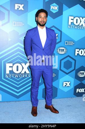 Jussie Smollett partecipa al FOX Networks 2016 upfront Presentation tenuto a Wollman Rink in Central Park a New York, USA. Foto Stock