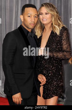 Chrissy Teigen, John Legend, che partecipa ai Guys Choice Awards 2016 di Spike TV a Culver City, California. Foto Stock