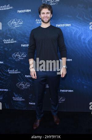 Keegan Allen partecipa alla stagione 'Pretty Little Liars' 7and la prima serie di 'Dead of Summer' tenuto presso il cimitero di Hollywood Forever Foto Stock