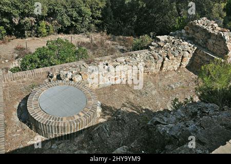 Far castello a Llinars del Vallès nella regione di Vallès provincia orientale di Barcellona, Catalogna, Spagna Foto Stock