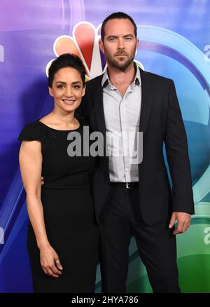 Archie Panjabi & Sullivan Stapleton NBC Universal TCA Summer Press Tour 2016 tenuto presso il Beverly Hilton Hotel Foto Stock