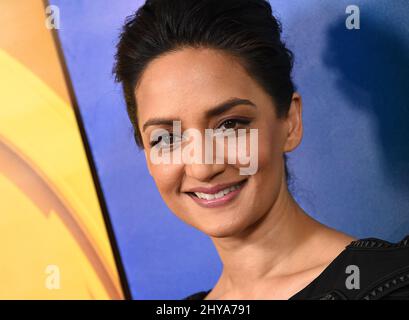 Archie Panjabi NBC Universal TCA Summer Press Tour 2016 tenuto presso il Beverly Hilton Hotel Foto Stock