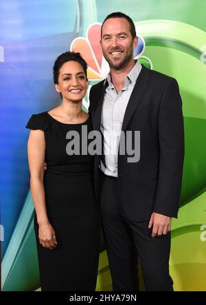 Archie Panjabi & Sullivan Stapleton NBC Universal TCA Summer Press Tour 2016 tenuto presso il Beverly Hilton Hotel Foto Stock