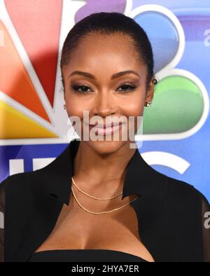 Yaya DaCosta NBC Universal TCA Summer Press Tour 2016 tenuto presso il Beverly Hilton Hotel Foto Stock