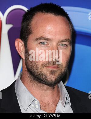 Archie Panjabi, Sullivan Stapleton 2016 Summer TCA Tour - NBCUniversal tenuto al Beverly Hilton Hotel Foto Stock