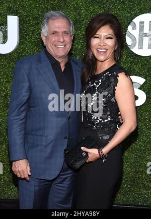 Les Moonves e Julie Chen arrivano al Summer TCA CBS, CW, Showtime Party al Pacific Design Center mercoledì 10 agosto 2016, a West Hollywood, California. Foto Stock