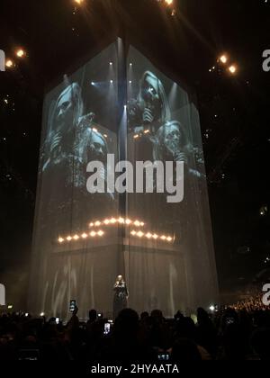 Adele si esibisce durante il suo esaurito "25 World Tour" a Los Angeles, 20th agosto 2016. Foto Stock