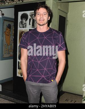 Pedro Pascal ha partecipato alla prima di Antibash, tenutasi a Cinefamily a Los Angeles, California. Foto Stock