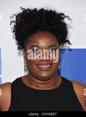 Adrienne C. Moore arriva per i 2016 MTV Video Music Awards, Madison Square Garden, New York, 28th agosto 2016. Foto Stock