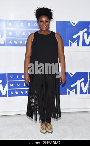 Adrienne C. Moore arriva per i 2016 MTV Video Music Awards, Madison Square Garden, New York, 28th agosto 2016. Foto Stock