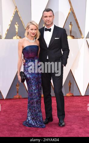 Naomi Watts e Liev Schreiber hanno annunciato la loro separazione. 28 febbraio 2016 Hollywood, CA. Naomi Watts e Liev Schreiber 88th Annual Academy Awards tenuti al Dolby Theatre Foto Stock