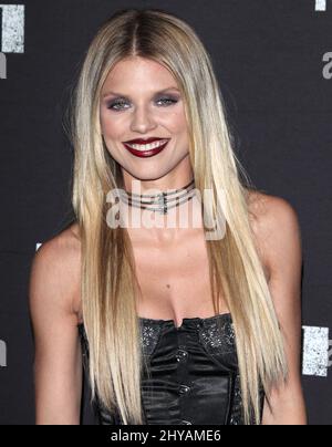 AnnaLynne McCord arriva per l'evento 2016 Black Carpet di Knott's Scary Farm che si tiene presso la Knott's Berry Farm di Los Angeles, settembre 30th 2016. Foto Stock