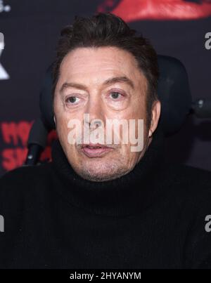 Tim Curry partecipa al Rocky Horror Picture Show: Facciamo il tempo Warp ancora Premiere tenuto al Roxy, a Los Angeles, California. Foto Stock