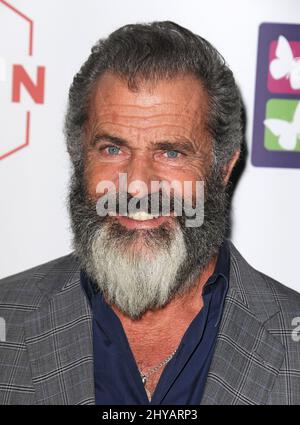 Mel Gibson arriva per il Torneo Mondiale di Poker 'Four Kings & an Ace' a beneficio di Mending Kids International tenuto a Citizen, Beverly Hills, Los Angels, 21st ottobre 2016. Foto Stock