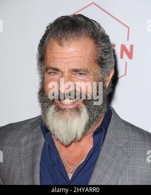 Mel Gibson arriva per il Torneo Mondiale di Poker 'Four Kings & an Ace' a beneficio di Mending Kids International tenuto a Citizen, Beverly Hills, Los Angels, 21st ottobre 2016. Foto Stock