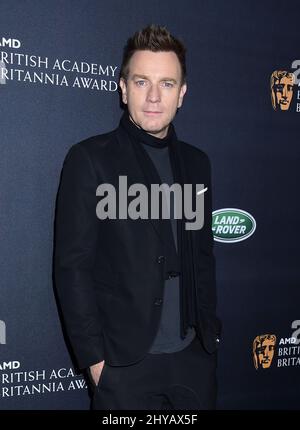 Ewan McGregor ha partecipato al British Academy Britannia Awards tenutosi al Beverly Hilton Hotel INL Los Angeles, USA. Foto Stock